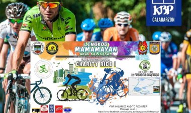 KBP CALABARZON Chapter takes part in the First Charity Ride in San Pablo City.