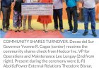 Province of Davao del Sur receives over P21.5M community shares from Hedcor