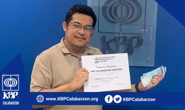 Roy Bato, leading the KBP CALABARZON Chapter, has been nominated as a finalist for the best KBP chapters nationwide.