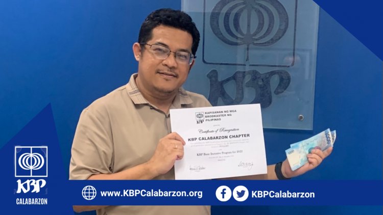 Roy Bato, leading the KBP CALABARZON Chapter, has been nominated as a finalist for the best KBP chapters nationwide.